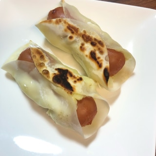 餃子の皮で☆ウインナー&ポテト